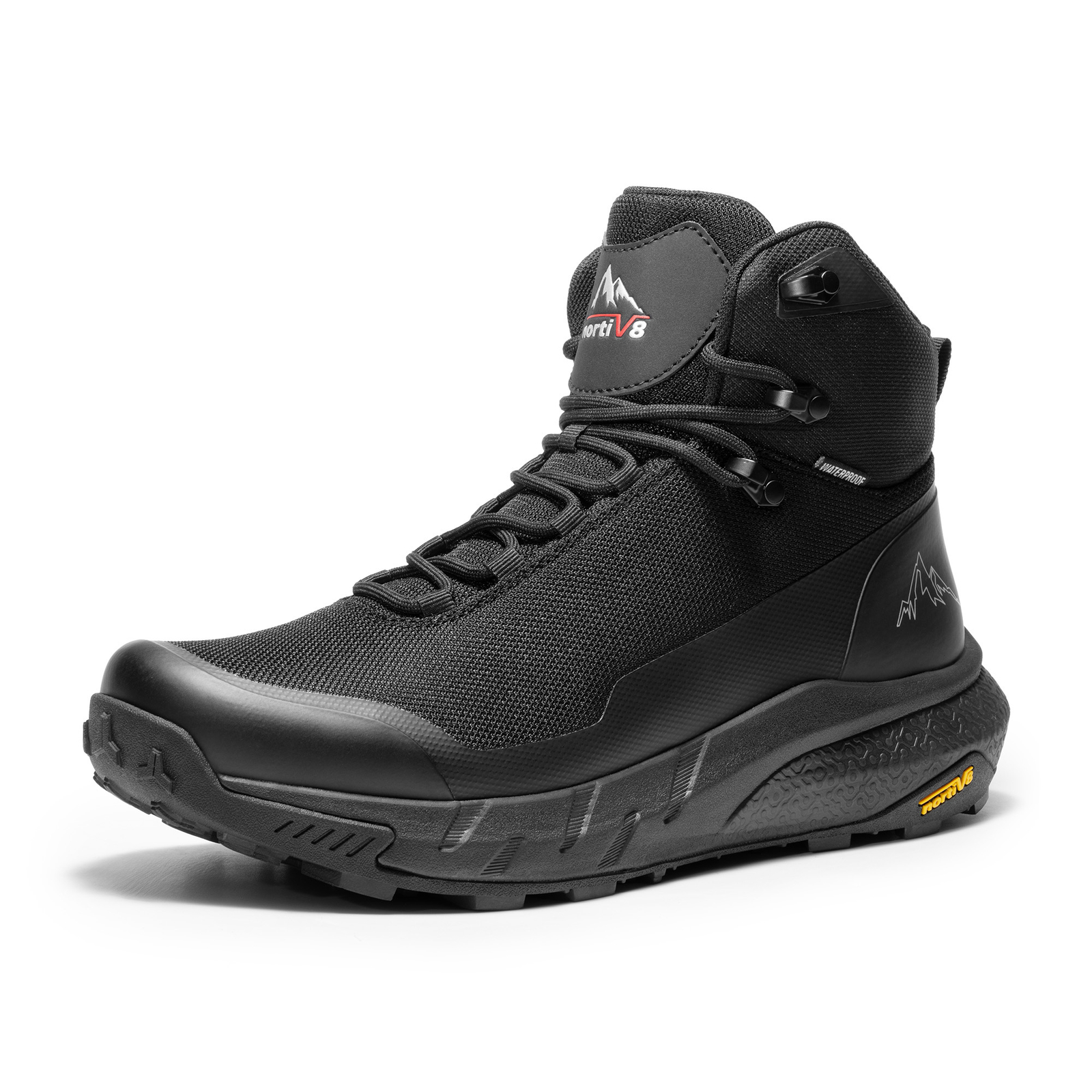 NORTIV 8 Men's Waterproof Hiking Boots Lightweight Breathable Trekking Shoes NORTIV 8 Men's Waterproof Hiking Boots Lightweight Breathable Trekking Shoes