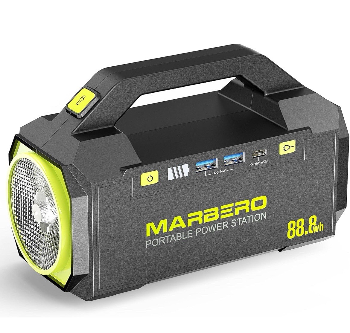 MARBERO PL60 Portable Power Station 88.8Wh w/ AC Outlet, Power Bank, Flashlight MARBERO PL60 Portable Power Station 88.8Wh w/ AC Outlet, Power Bank, Flashlight