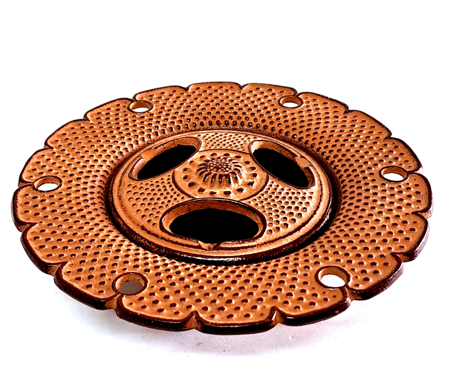 Japanese Incense Burner Holder Ashtray Tobacco Nanbu Tekki Iwachu A18