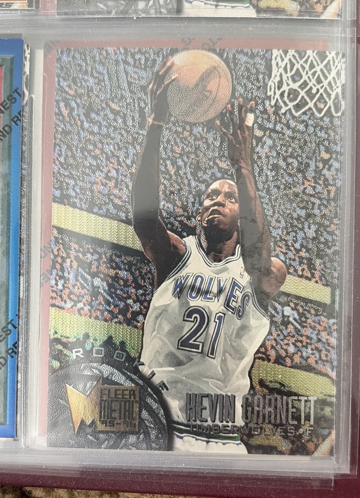 1995-96 Fleer Metal - Rookie Kevin Garnett #167 (RC)