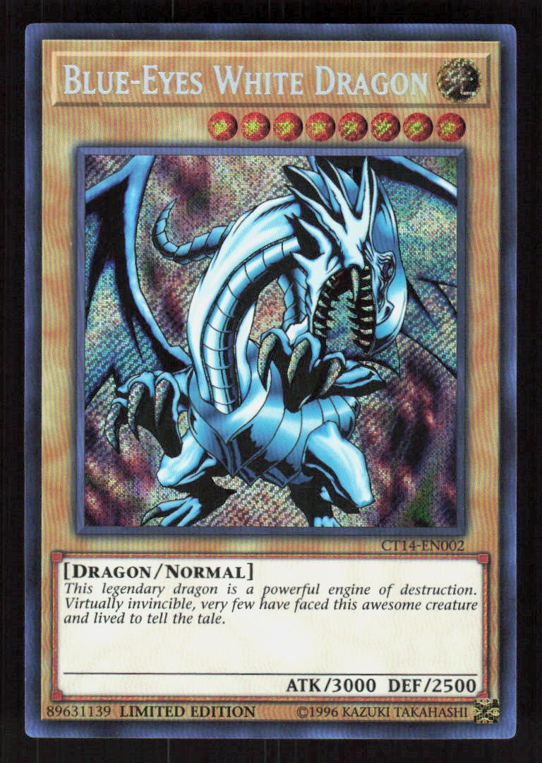 Yu-Gi-Oh Blue-Eyes White Dragon CT14-EN002 Secret (NM)