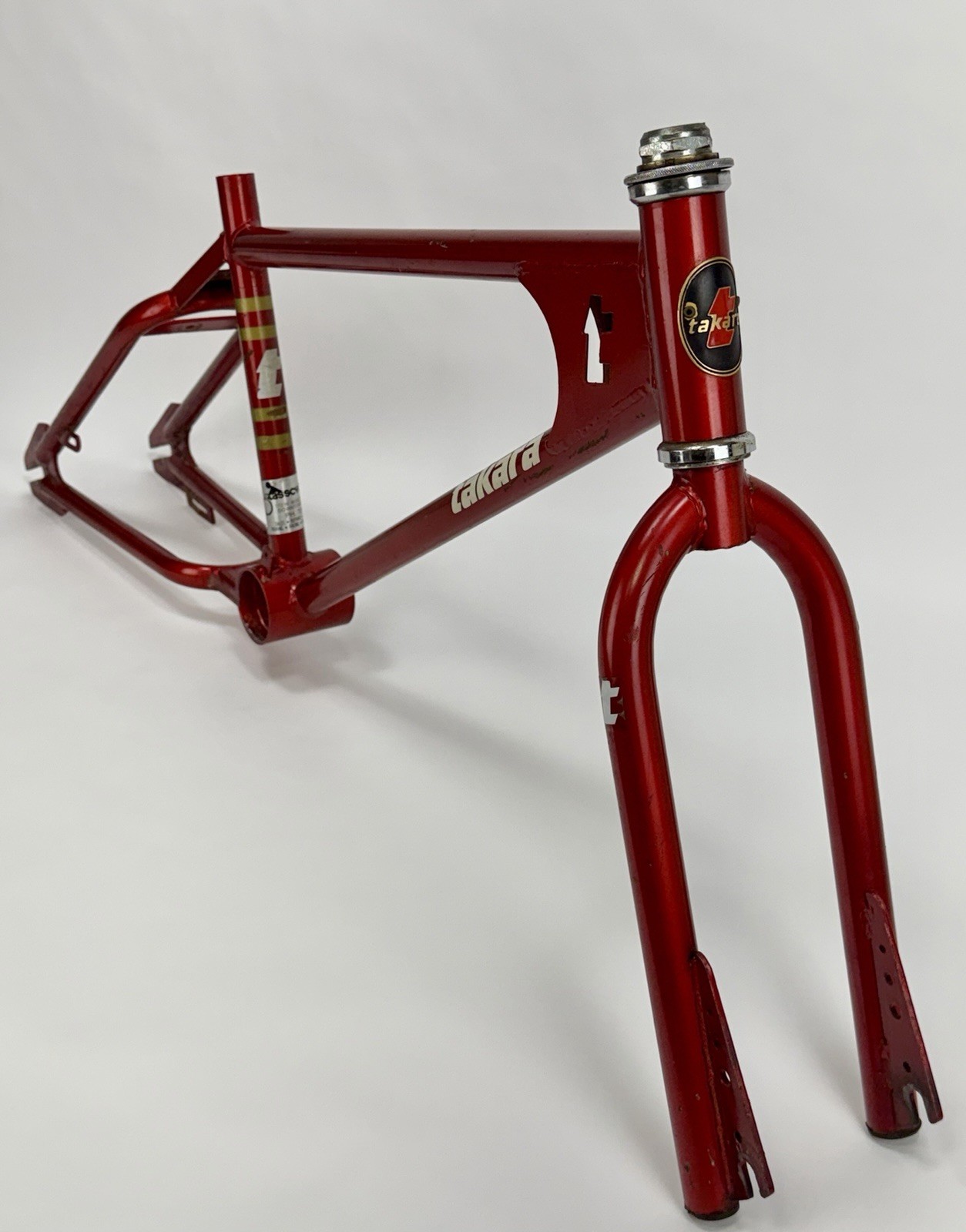 1983 Takara Outlaw Frameset Red Old School BMX Frame Fork Kuwahara Vintage 1980s