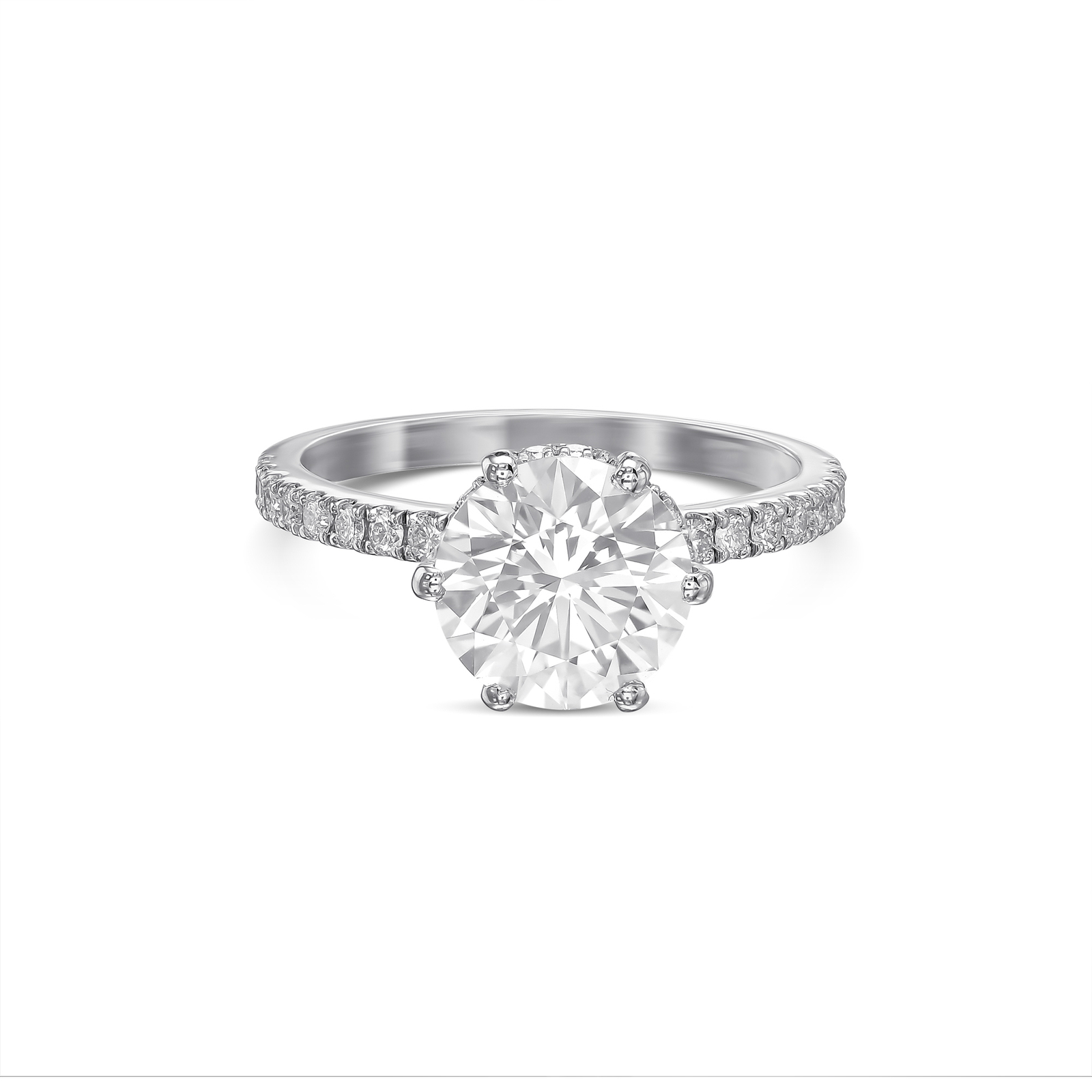 IGI Certified Diamond Ring VVS2 D Round Cut 1.70 Carat Lab Created Best Price IGI Certified Diamond Ring VVS2 D Round Cut 1.70 Carat Lab Created Best Price