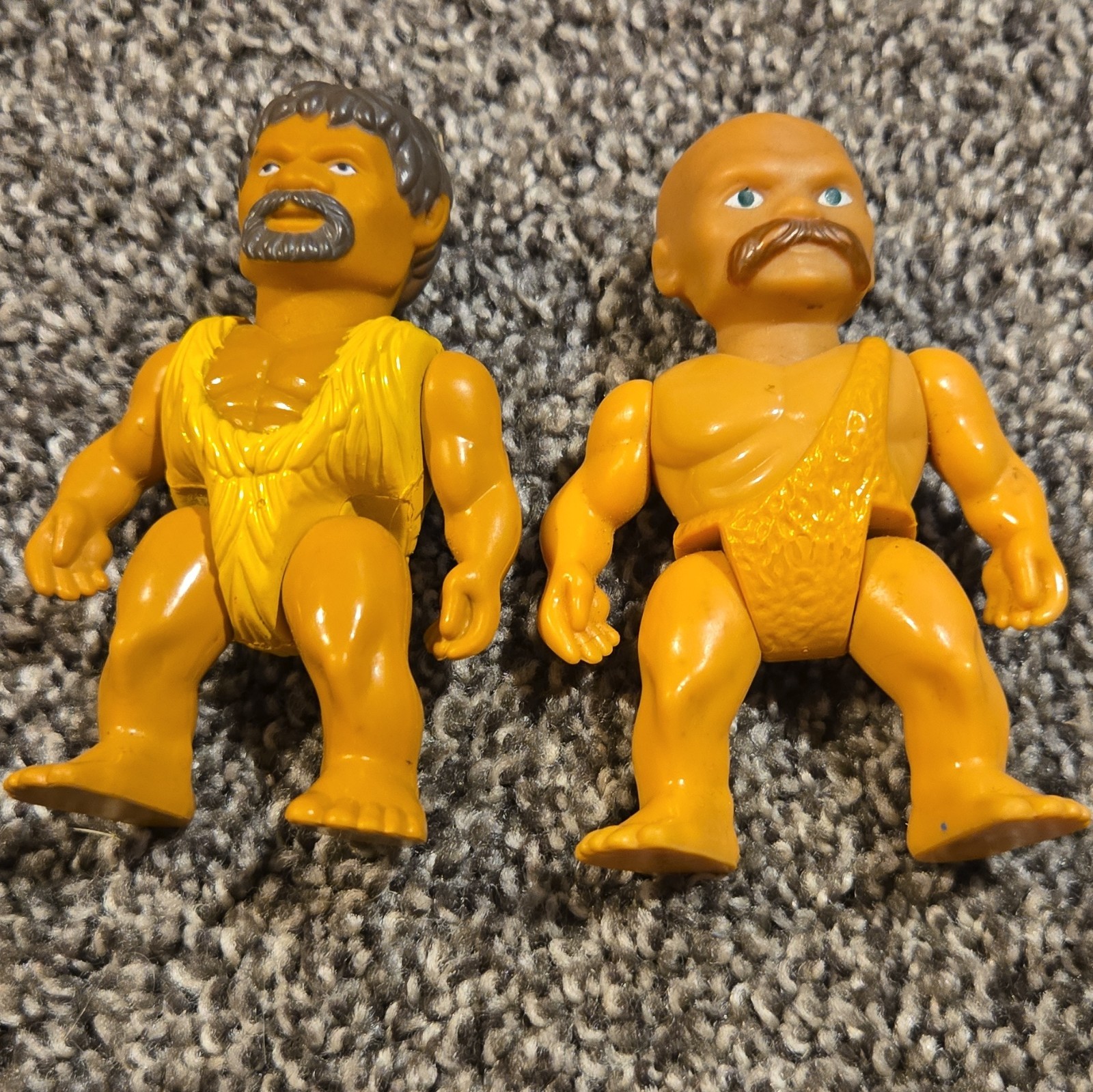 2 Vintage 1987 Playskool Definitely Dinosaurs Caveman Dudes Rorum 3.5 2 Vintage 1987 Playskool Definitely Dinosaurs Caveman Dudes Rorum 3.5