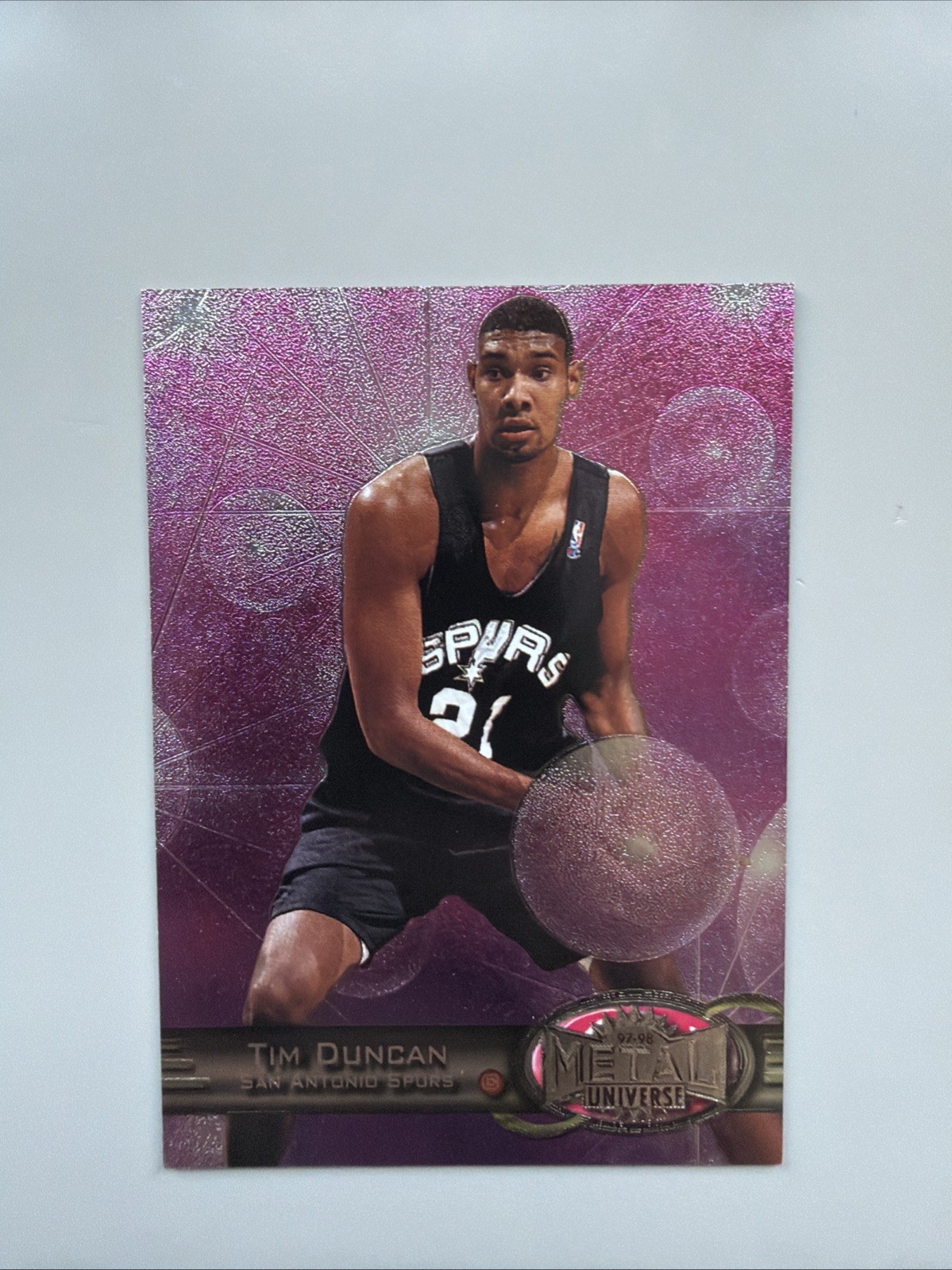 1997-98 Metal Universe - Tim Duncan #66 (RC) 1997-98 Metal Universe - Tim Duncan #66 (RC)