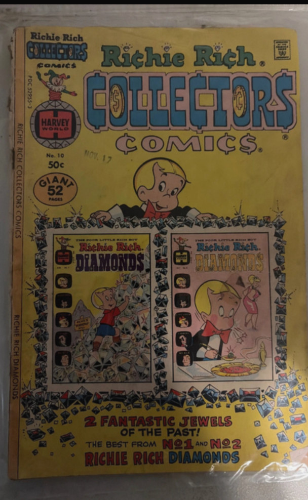 Vintage Richie Rich Collectors Comics Diamonds #1 & #2 Harvey Comic Book Februar Vintage Richie Rich Collectors Comics Diamonds #1 & #2 Harvey Comic Book Februar