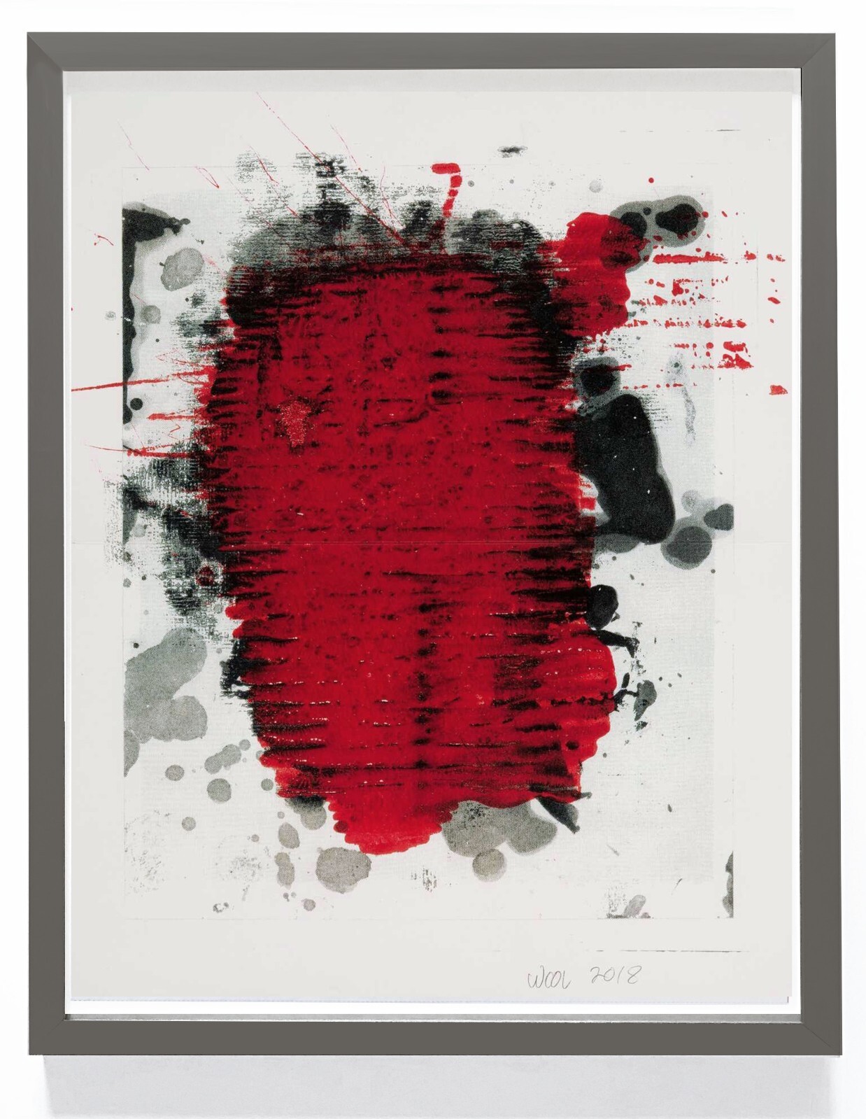 Christopher Wool 2018 ULAE Color Lithograph Heavy Wove Paper Framed