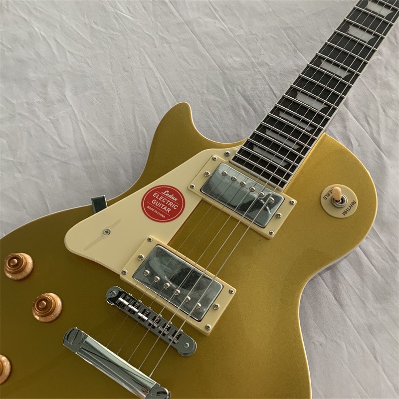 Left-handed Solid Electric Guitar Bone NutStainless Rounded Fret 