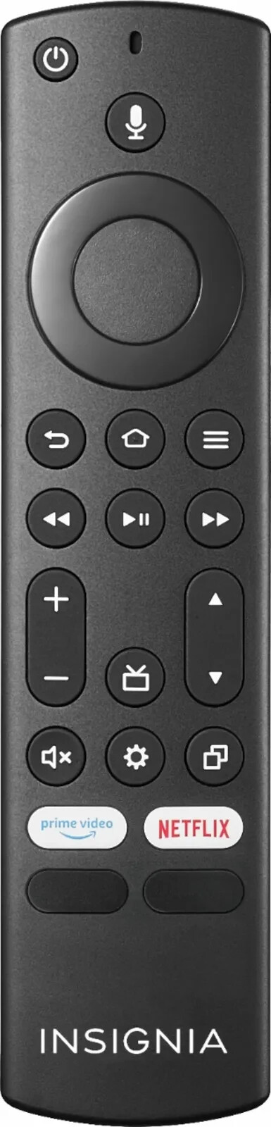 Original Insignia Fire TV Voice Remote Control  Prime Netflix Disney+ Hulu Keys