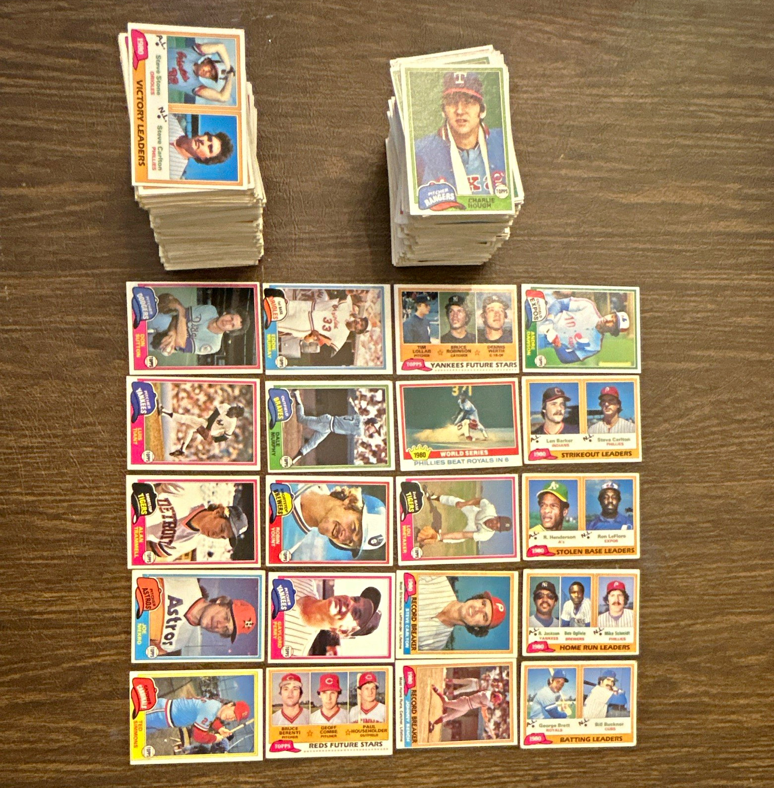 Topps 1981 MLB Baseball Card partial set 414/725. Some stars rookies checklists Topps 1981 MLB Baseball Card partial set 414/725. Some stars rookies checklists