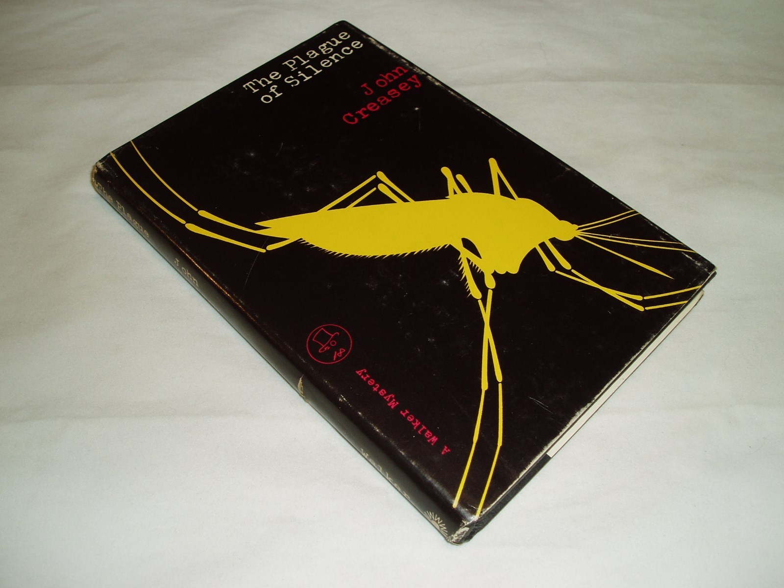 RARE SIGNED JOHN CREASEY The Plague of Silence FIRST US ED 1968 HBDW VG/VG 
