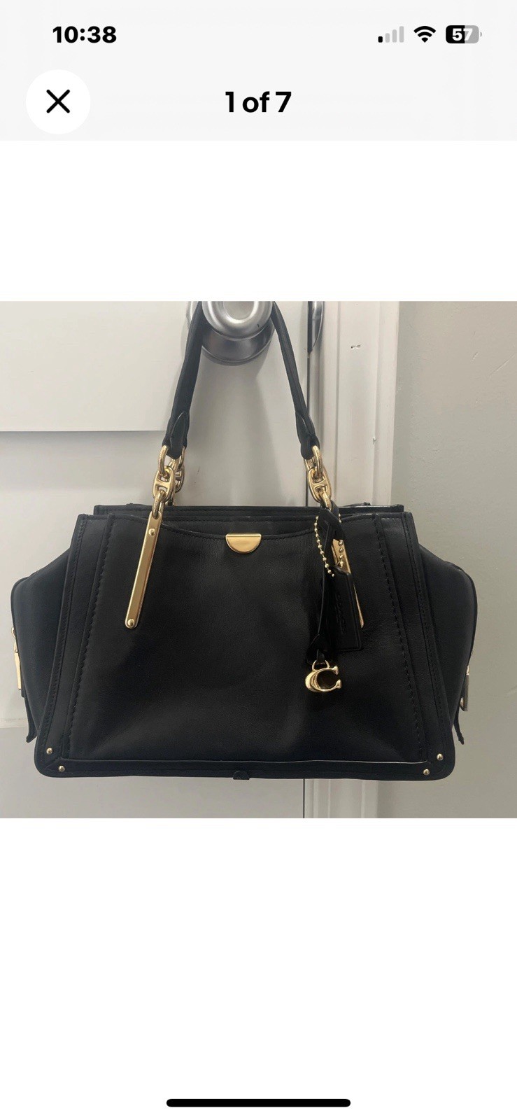 EUC Coach Dreamer 21 Limited Edition Black Smooth Leather 2-Way Zipper EUC Coach Dreamer 21 Limited Edition Black Smooth Leather 2-Way Zipper