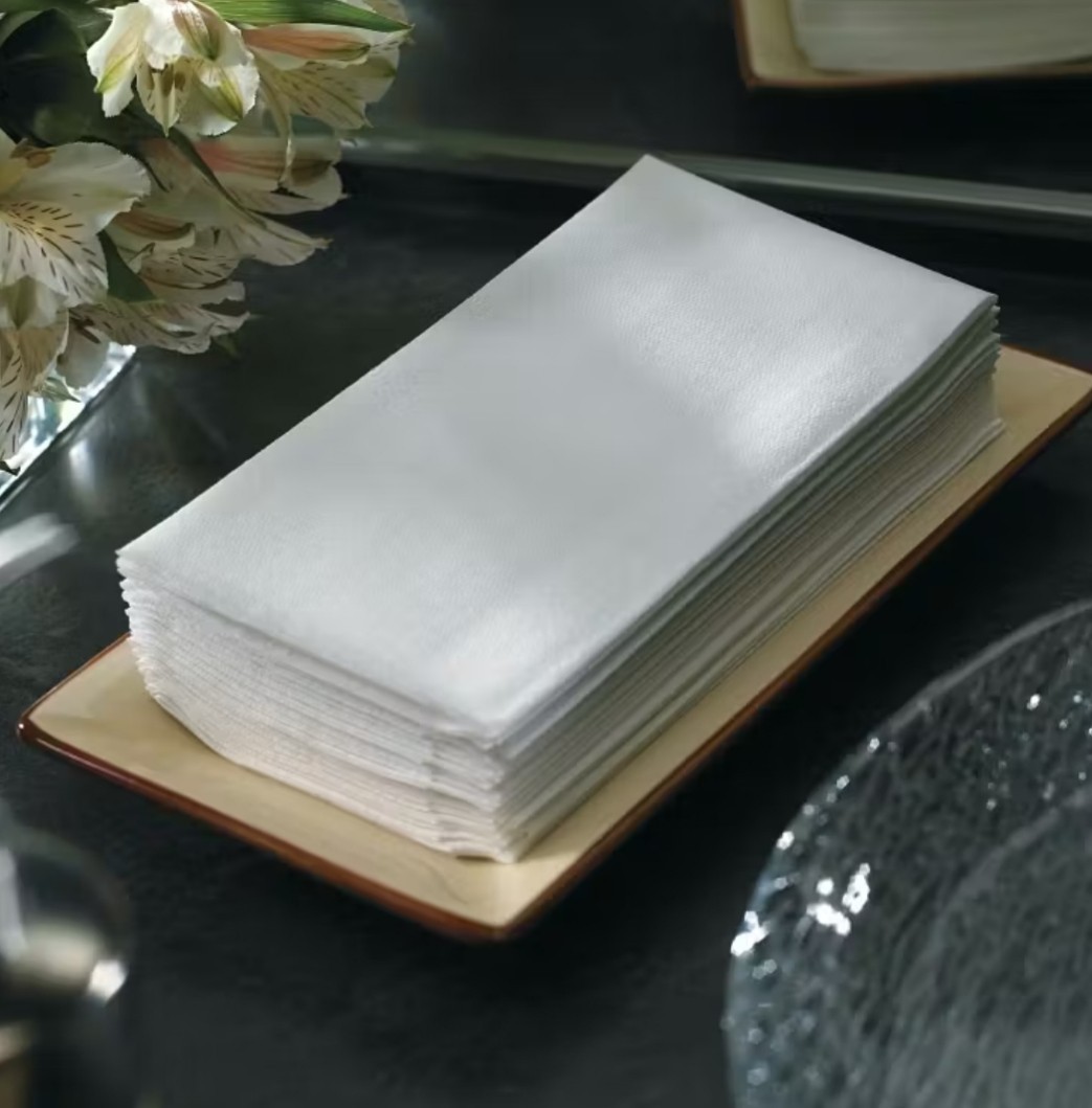 100 Linen Feel Like 12x17 Disposable Guest Towels 1-Ply Hand Napkins White 100 Linen Feel Like 12x17 Disposable Guest Towels 1-Ply Hand Napkins White