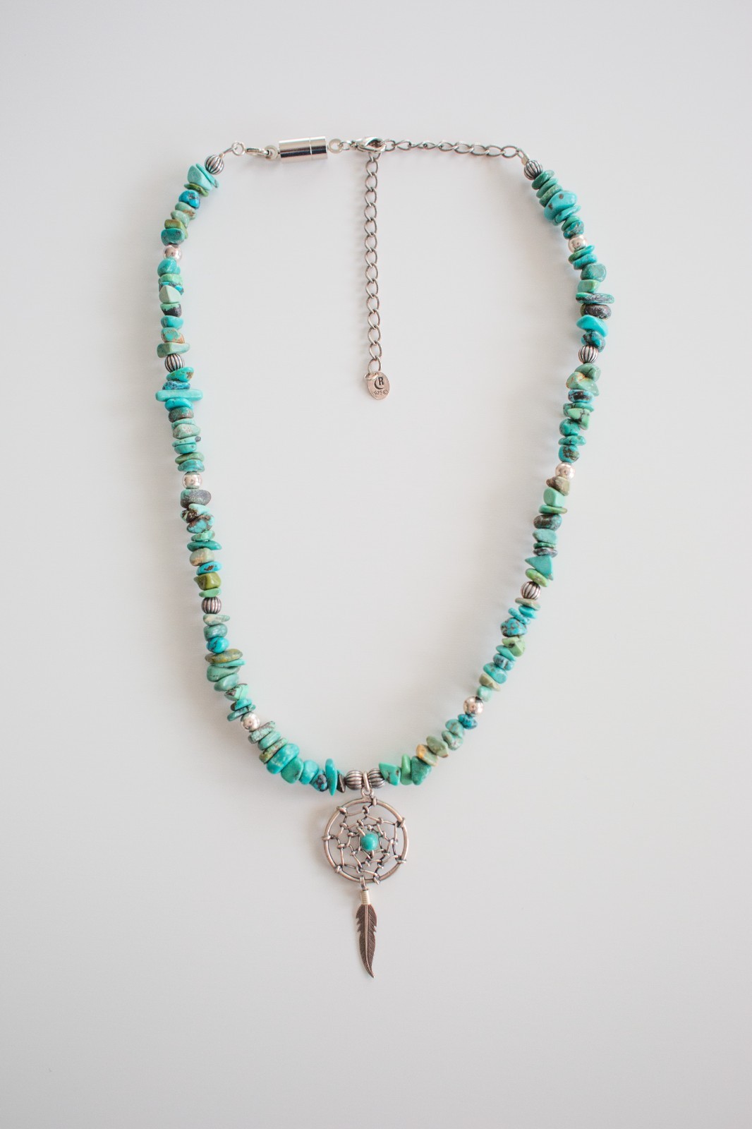 Carolyn Pollack Relios Sterling Silver Turquoise Dream Catcher Necklace Carolyn Pollack Relios Sterling Silver Turquoise Dream Catcher Necklace