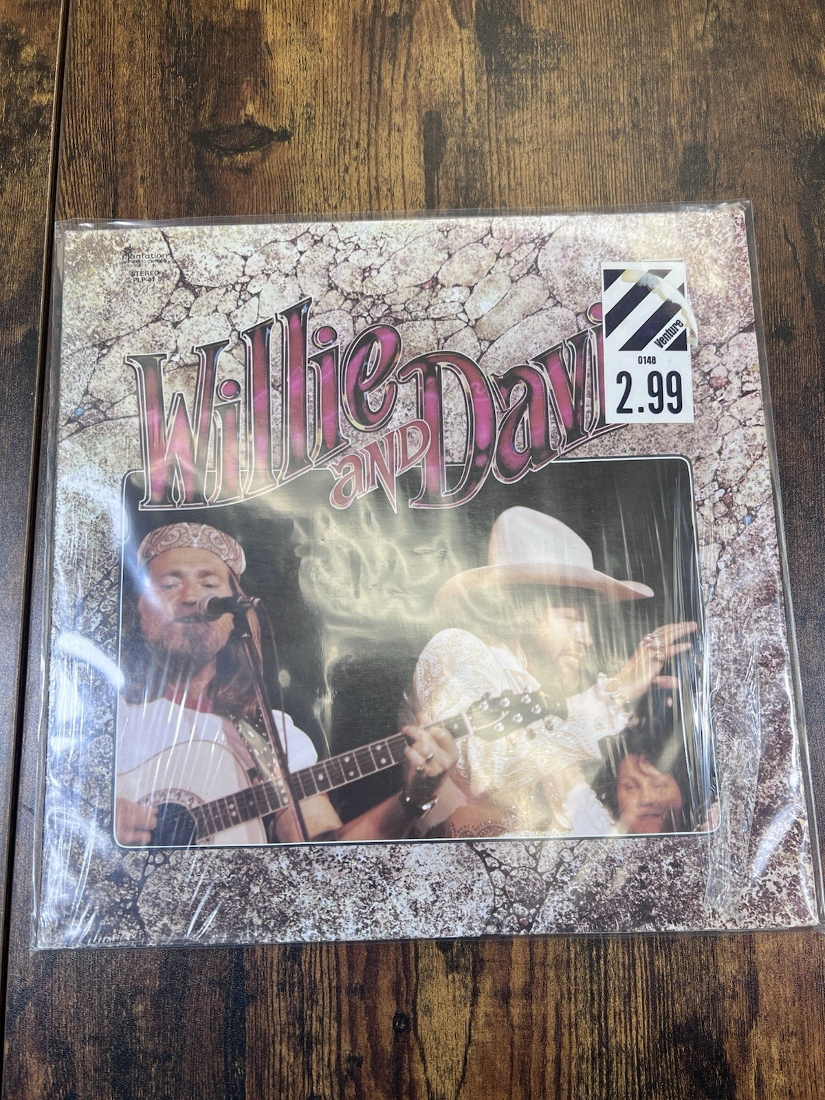 Willie Nelson & David Allan Coe Willie & David Vinyl LP 1980 Record PLP-41