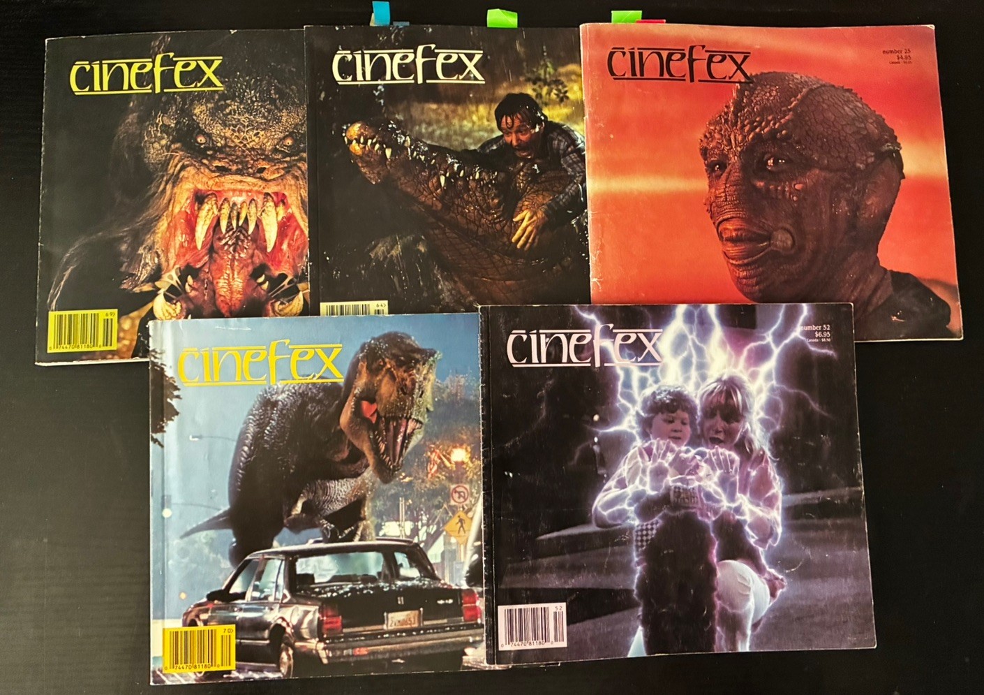 Vintage Cinefex magazine lot--5 Magazines Vintage Cinefex magazine lot--5 Magazines