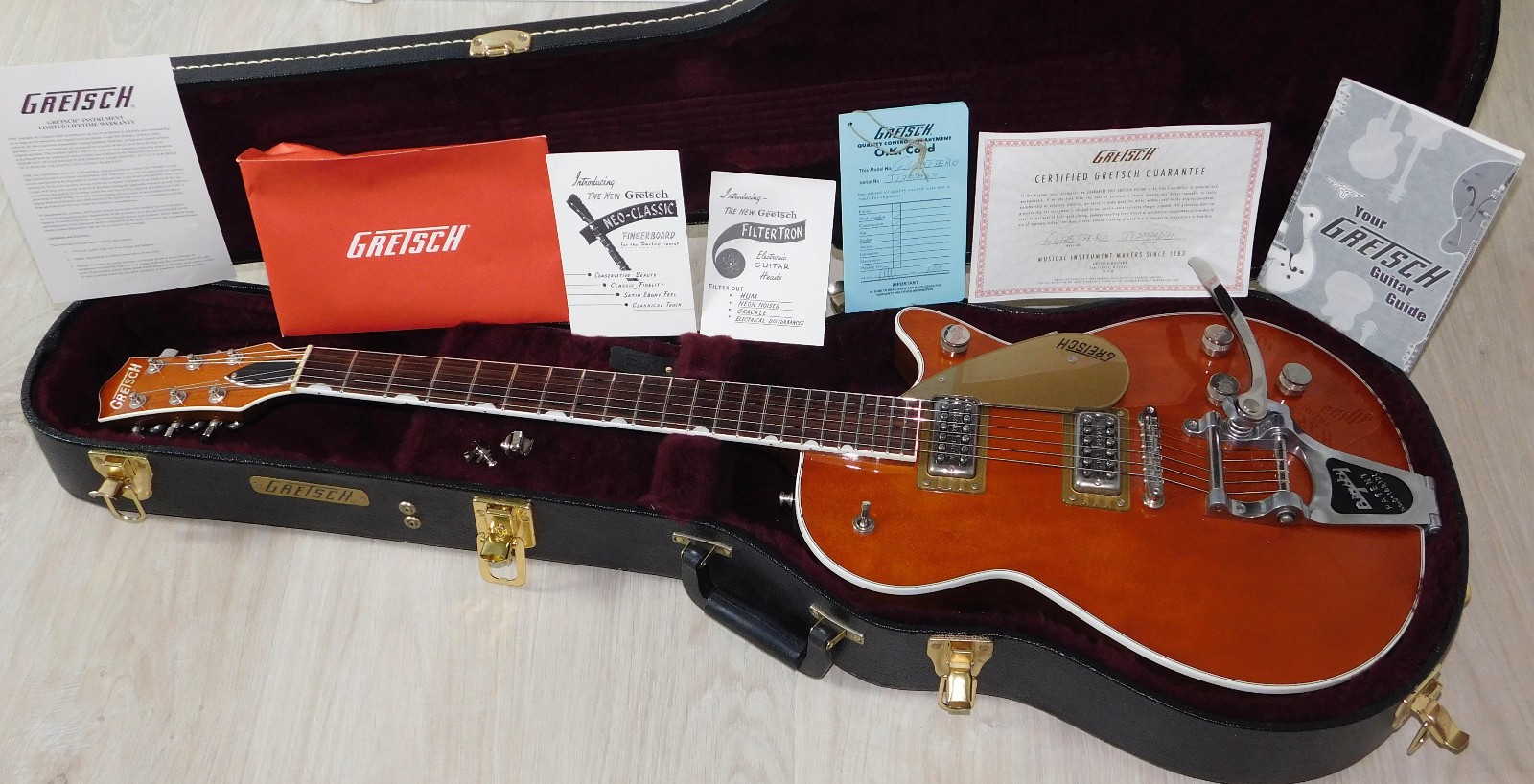 Gretsch G6128T-PE Players Edition Jet Electric Guitar Round-Up Orange 2020 MIJ Gretsch G6128T-PE Players Edition Jet Electric Guitar Round-Up Orange 2020 MIJ