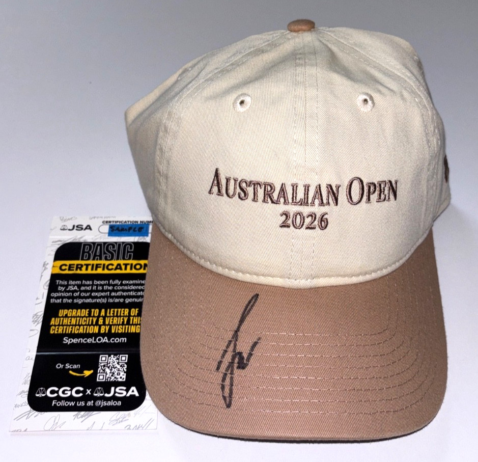 ELENA RYBAKINA SIGNED 2026 AUSTRALIAN OPEN AO HAT CAP TENNIS CHAMPION JSA ELENA RYBAKINA SIGNED 2026 AUSTRALIAN OPEN AO HAT CAP TENNIS CHAMPION JSA