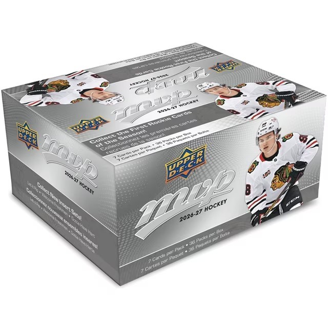 2026-27 Upper Deck MVP Hockey Trading Cards Retail Box 2026-27 Upper Deck MVP Hockey Trading Cards Retail Box