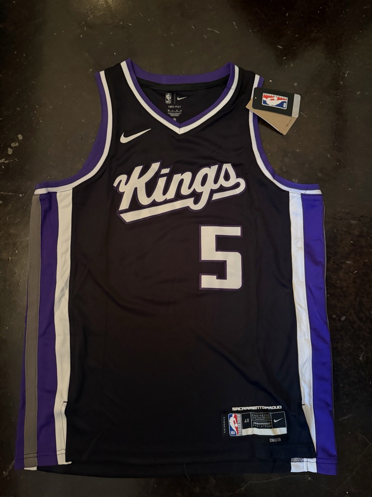 Darius Acuff Jr. Sacramento Kings Icon Edition NBA Jersey Size Large New
