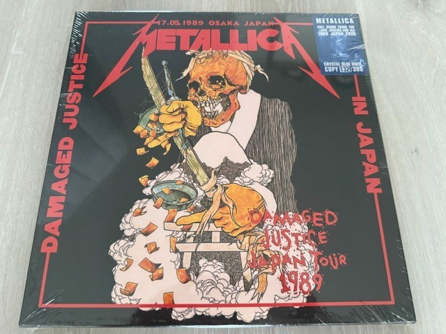 METALLICA - DAMAGED JUSTICE  LIM. NUM. 3LP BOX (CRYSTAL BLUE)    SLAYER,MEGADETH