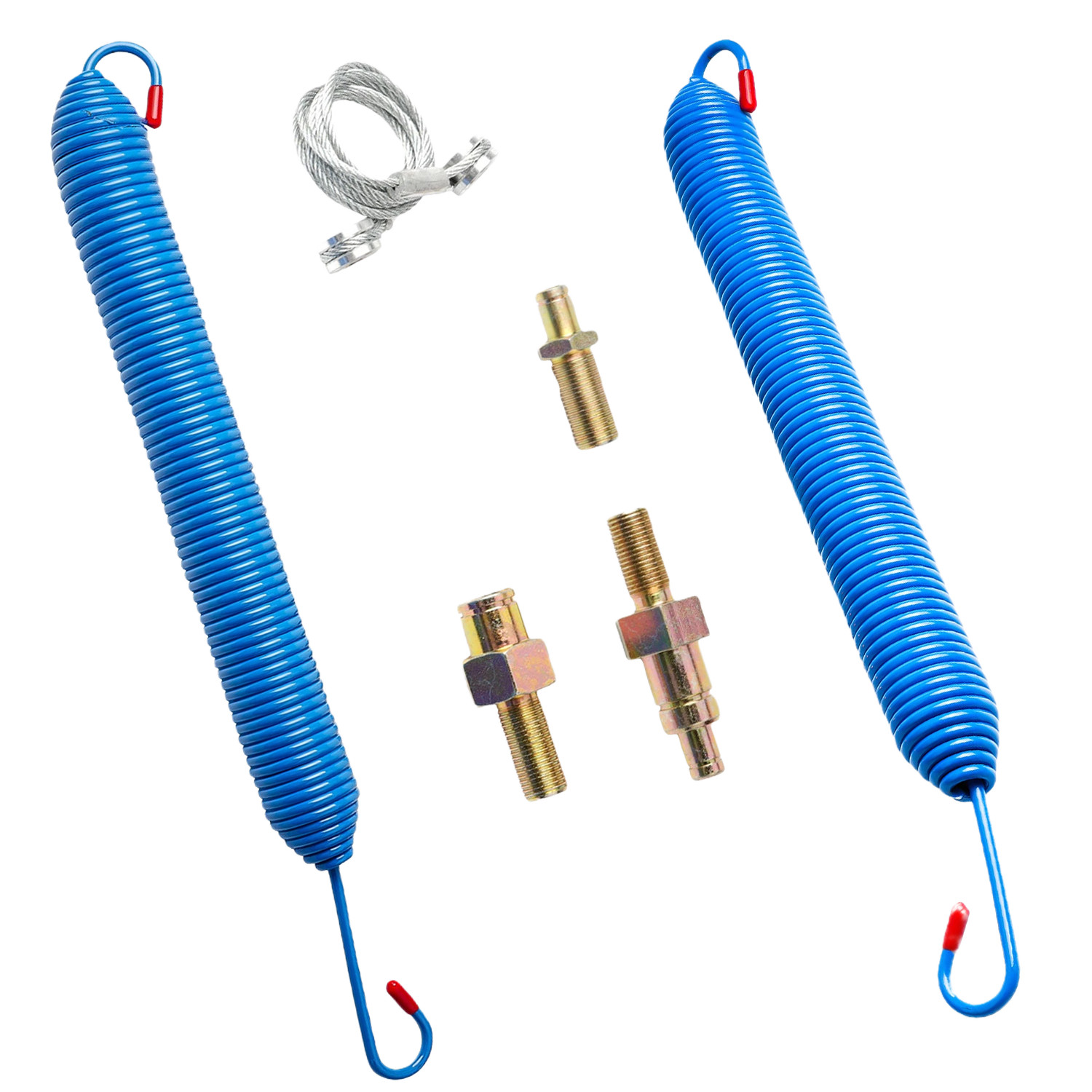 NEW 2× For Peterbilt 379 Hood Springs Cable and Stud Bolts W/Retaining Rings