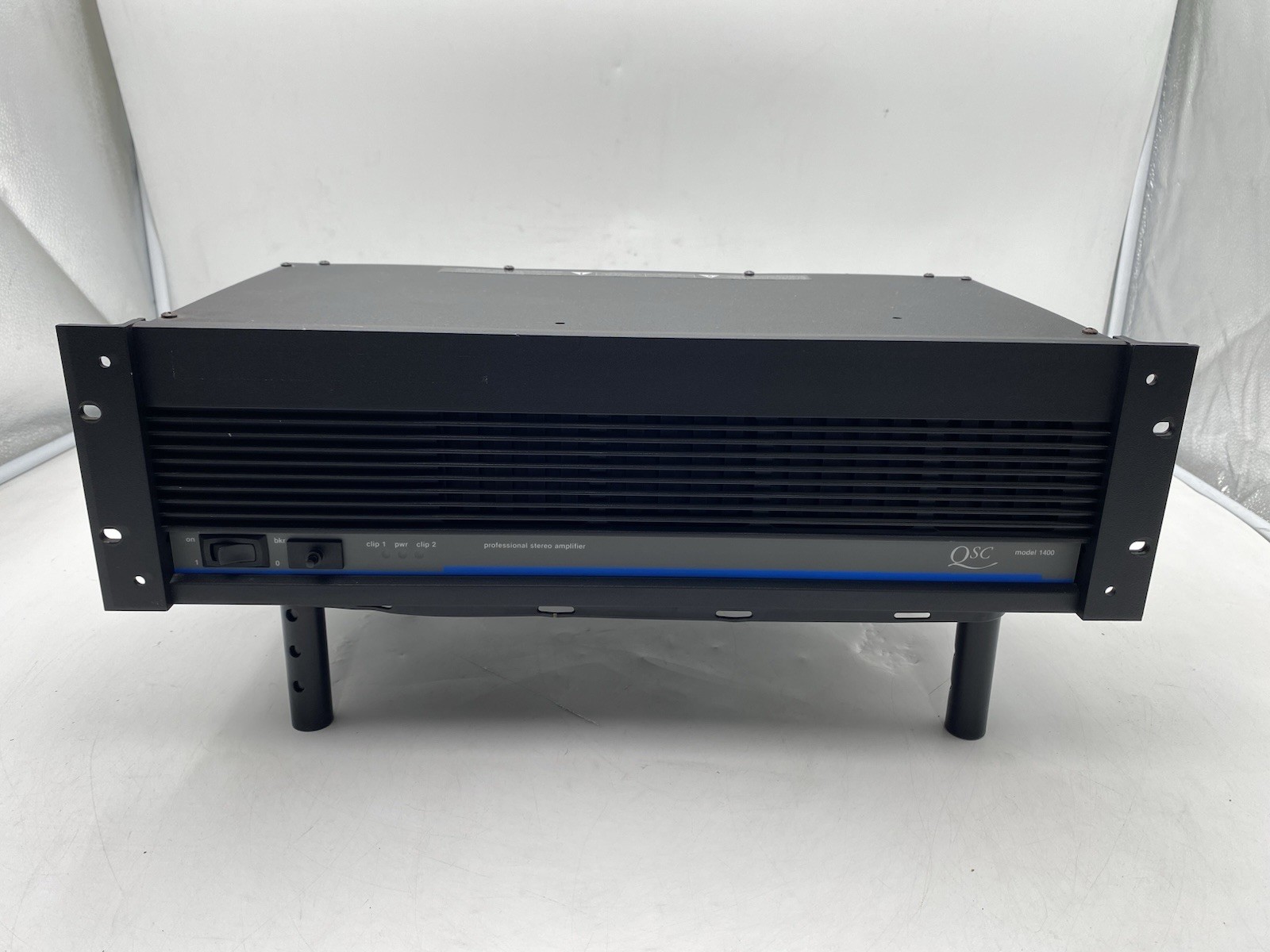 QSC Audio Model 1400 Stereo Power Amplifier w/ Rack Ears