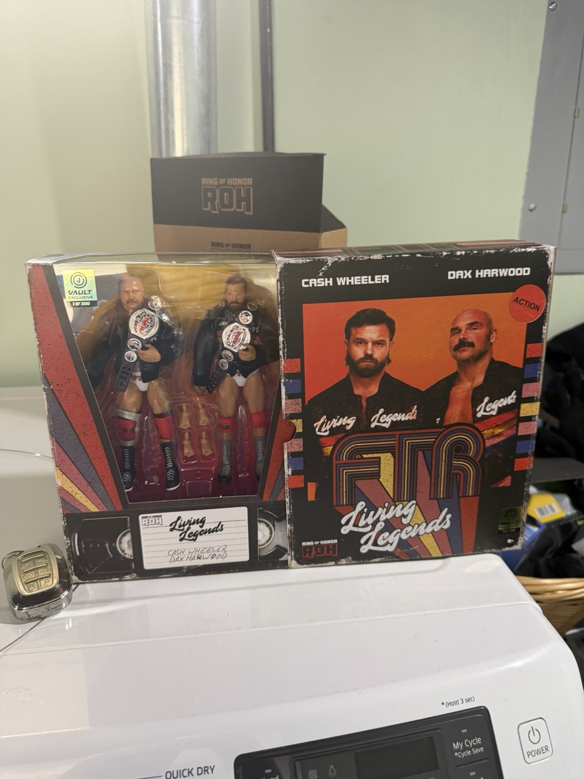 AEW Jazwares Vault FTR Ring of Honor Figure 2 Pack Cash Wheeler Dax Harwood 3000 AEW Jazwares Vault FTR Ring of Honor Figure 2 Pack Cash Wheeler Dax Harwood 3000