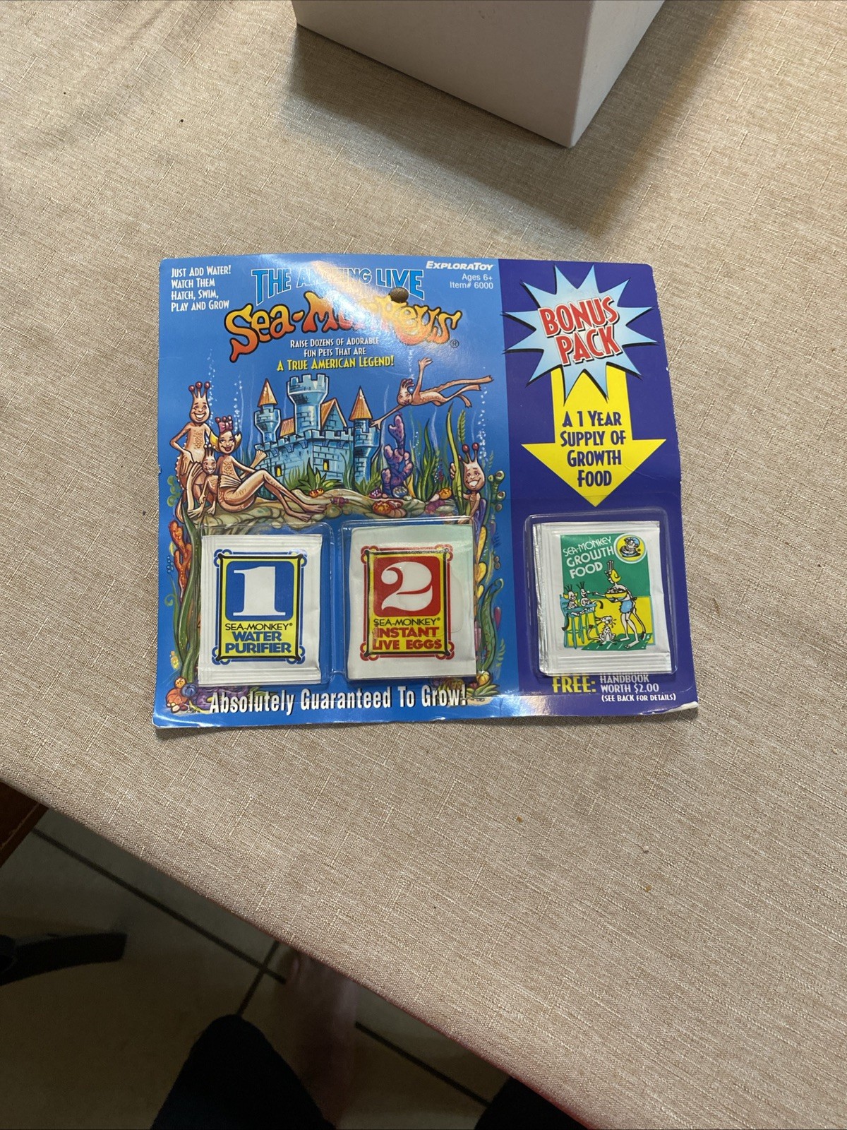 Brand New THE AMAZING LIVE SEA-MONKEYS ULTRA RARE 1996 Exploratoy USA