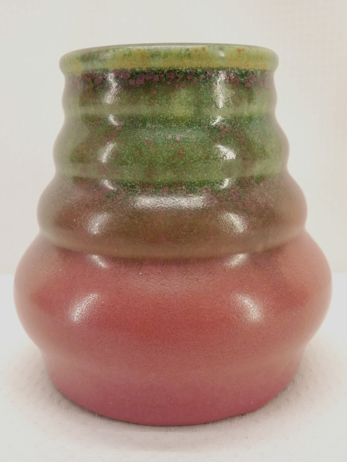 #63 Rare Fulper 827 Glaze 3.5” Tall Excellent Shape
