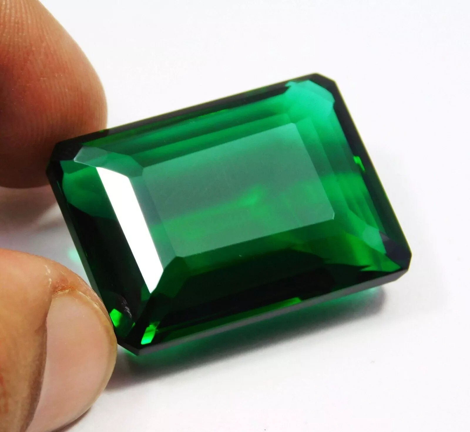 EMERALD EMERALD CUT GREEN NATURAL EGL CERTIFIED 96-100 CT COLOMBIAN A+ GEMSTONE`