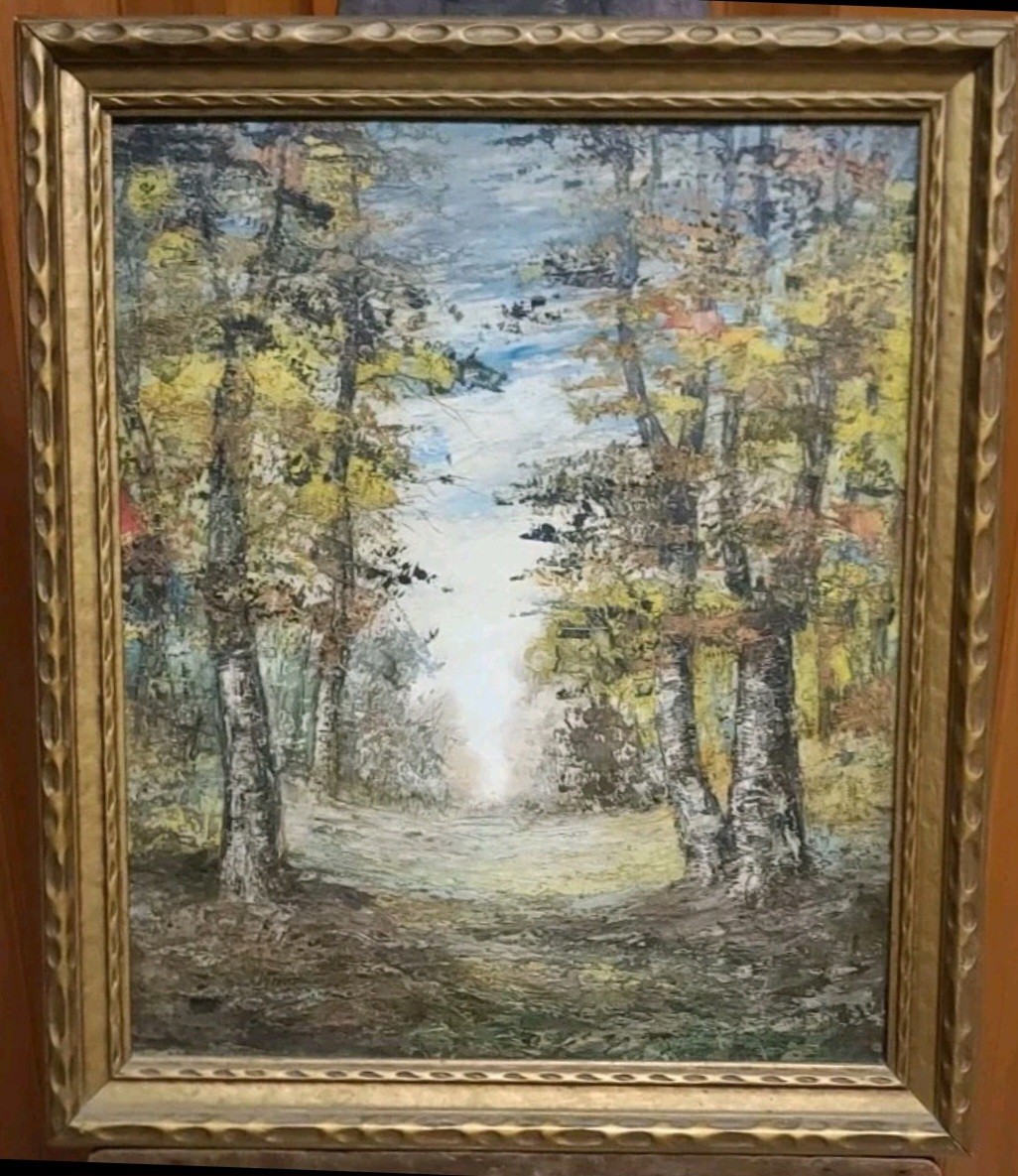 Vintage R.H. Kilian Autumn Forest Trees Oil Canvas 20x24\ Vintage R.H. Kilian Autumn Forest Trees Oil Canvas 20x24\