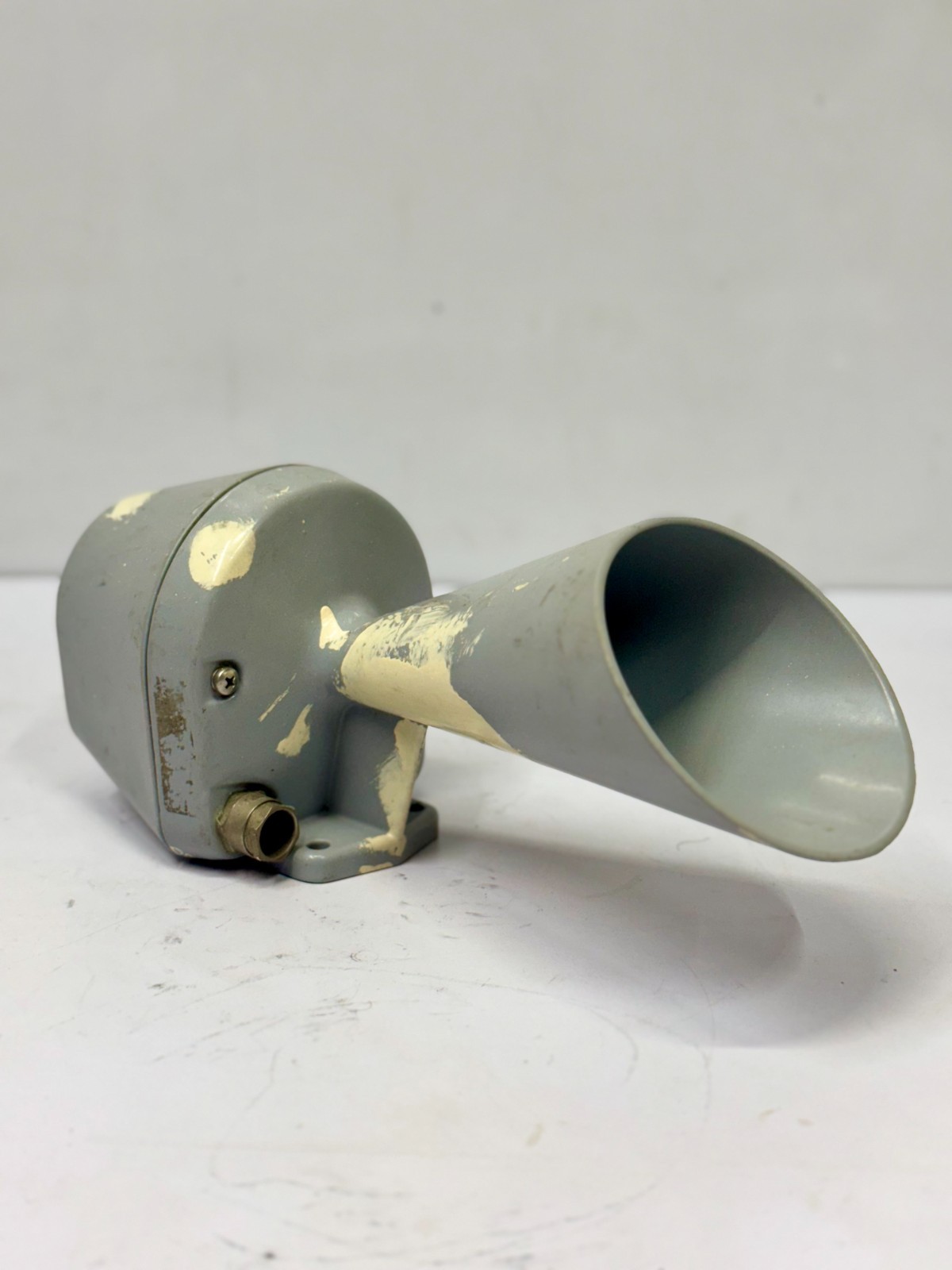 Original J. Auer Mid-Century Aluminum Electric Signal Horn Vintage Collectible