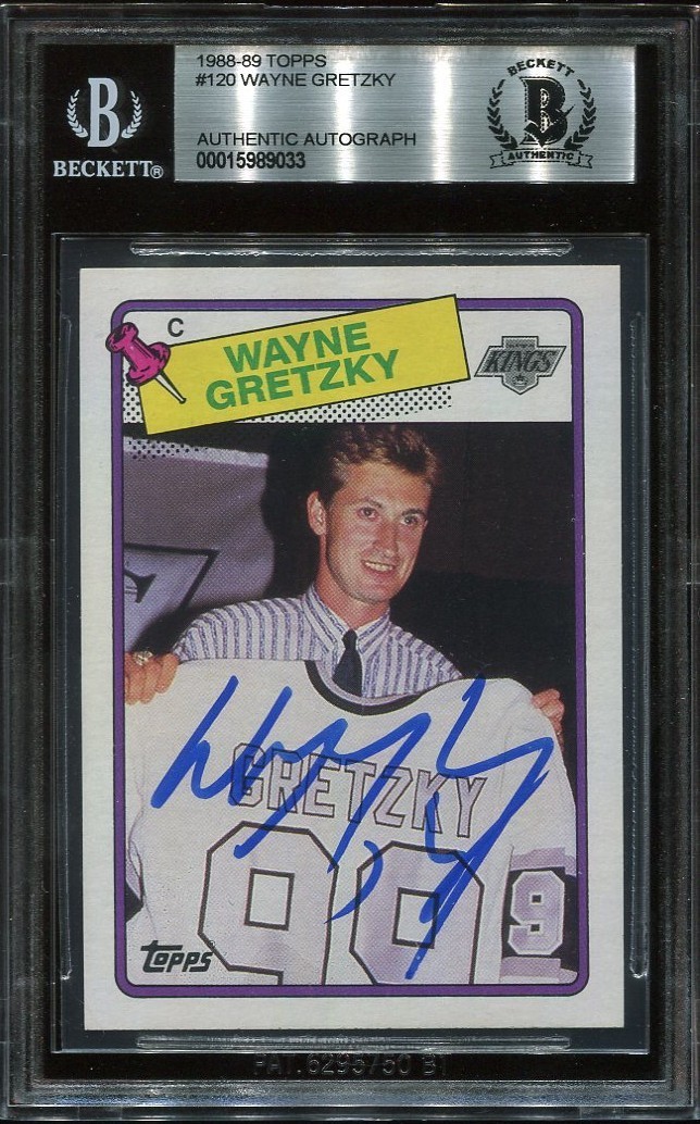 HOF WAYNE GRETZKY signed autographed 1988-89 TOPPS CARD BECKETT (BAS) RARE HOF WAYNE GRETZKY signed autographed 1988-89 TOPPS CARD BECKETT (BAS) RARE
