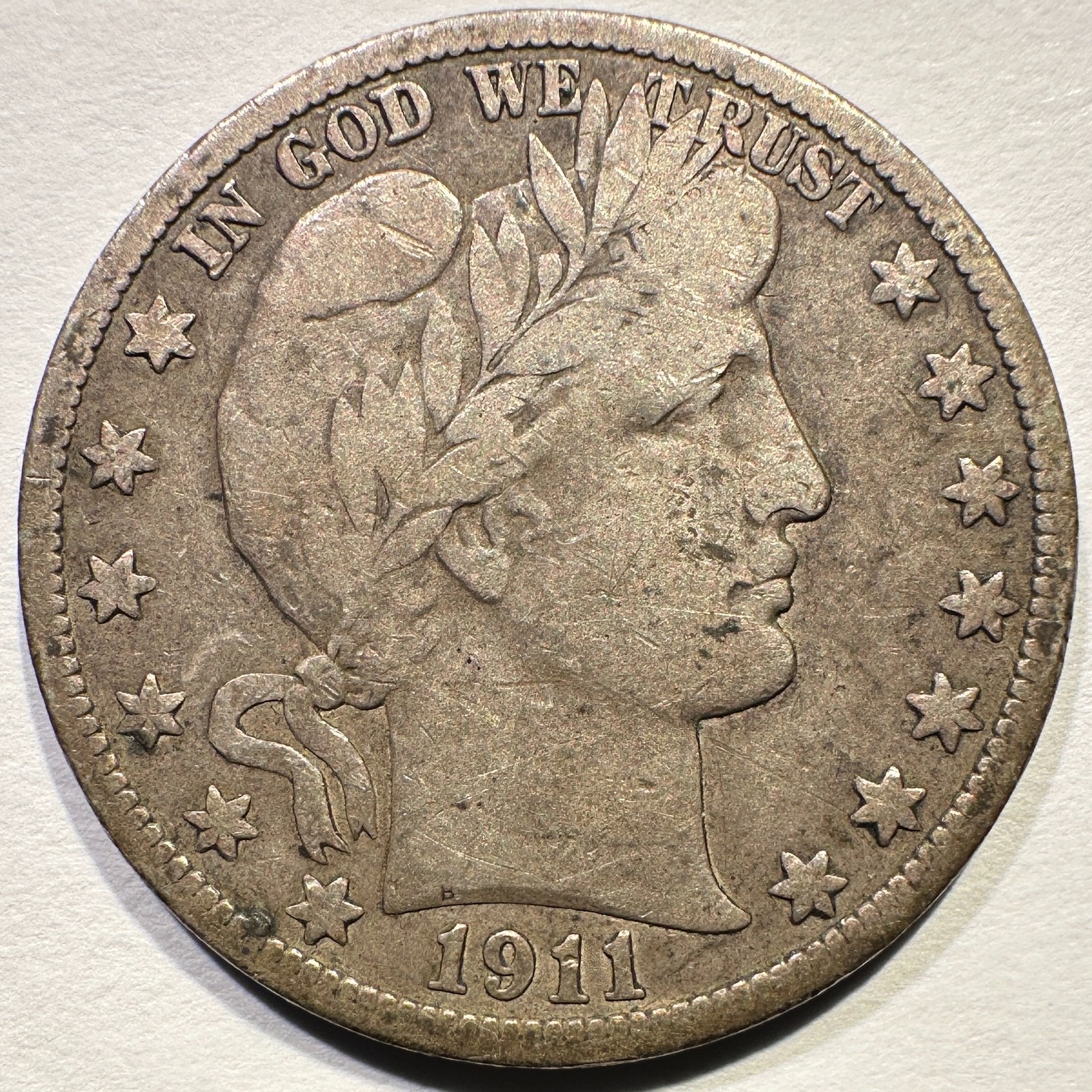 1911-S Barber Half Dollar Silver Better Date Sharp Details Great for Album 1911-S Barber Half Dollar Silver Better Date Sharp Details Great for Album