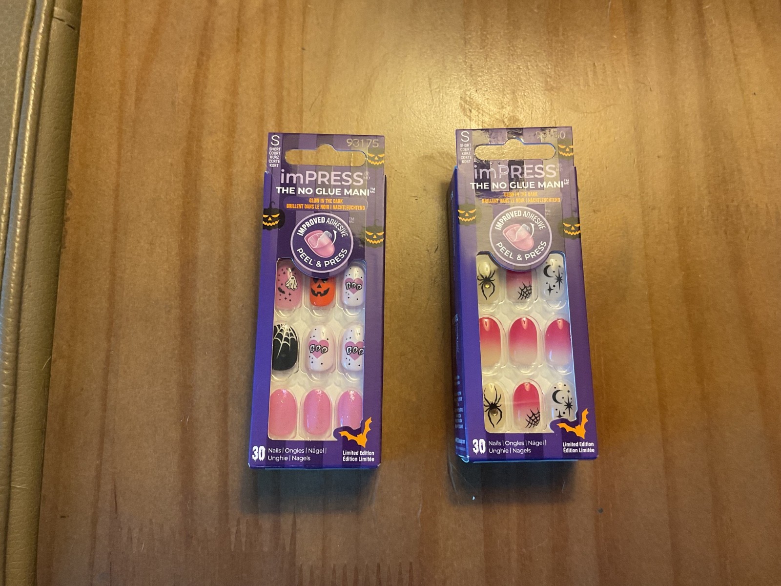 TWO IMPRESS MANICURE PRESS ON NAILS FOR HALLOWEEN SIZE SHORT TWO IMPRESS MANICURE PRESS ON NAILS FOR HALLOWEEN SIZE SHORT