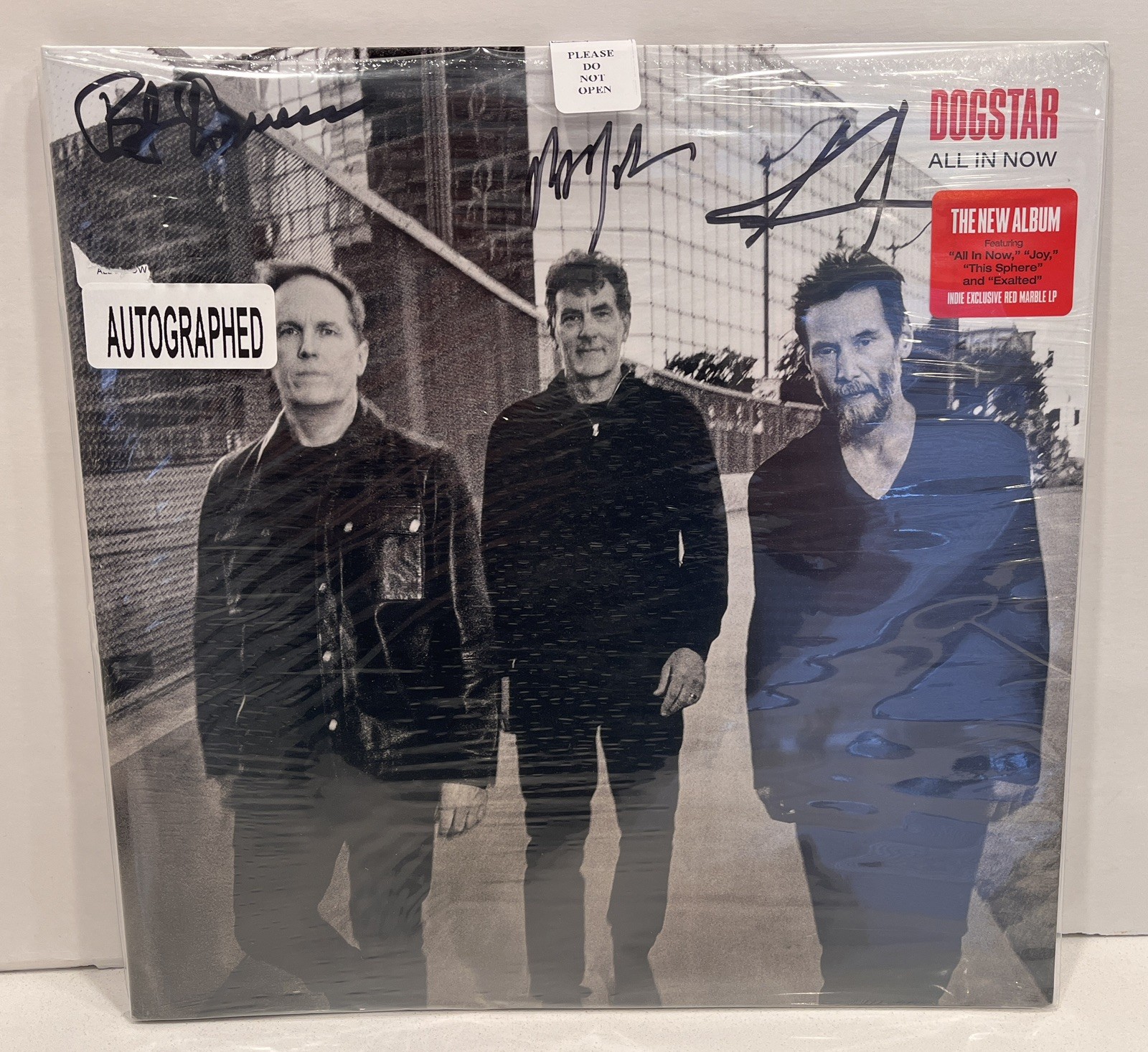 *SHIPS NOW* DOGSTAR ALL IN NOW LP Vinyl SIGNED Cover Keanu Reeves Autographed