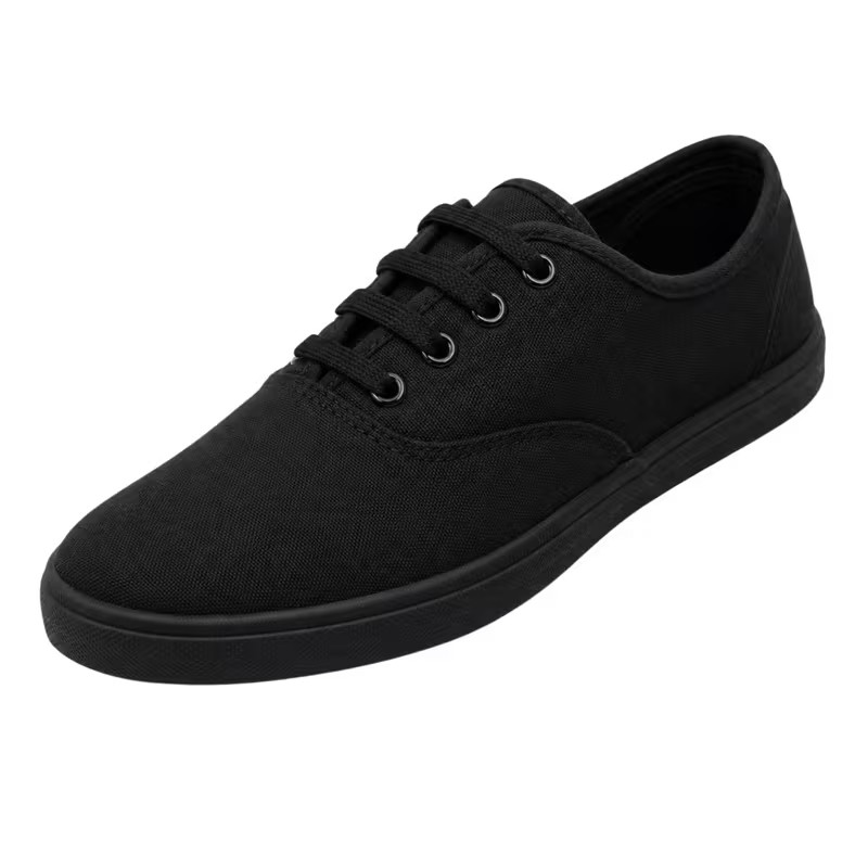 Ska Doo Wino Shoes Black Gum Sole Lace-Up Canvas Men’s 7-13 Ska Doo Wino Shoes Black Gum Sole Lace-Up Canvas Men’s 7-13