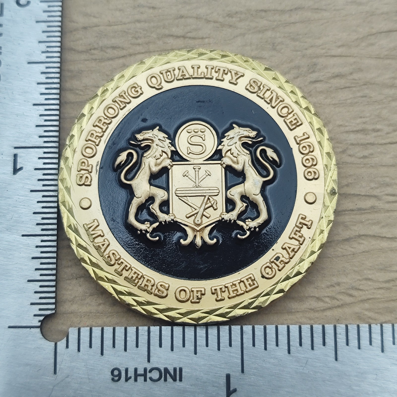 Sporrong Sweden 1668 Quality Masters of the Craft Challenge Coin