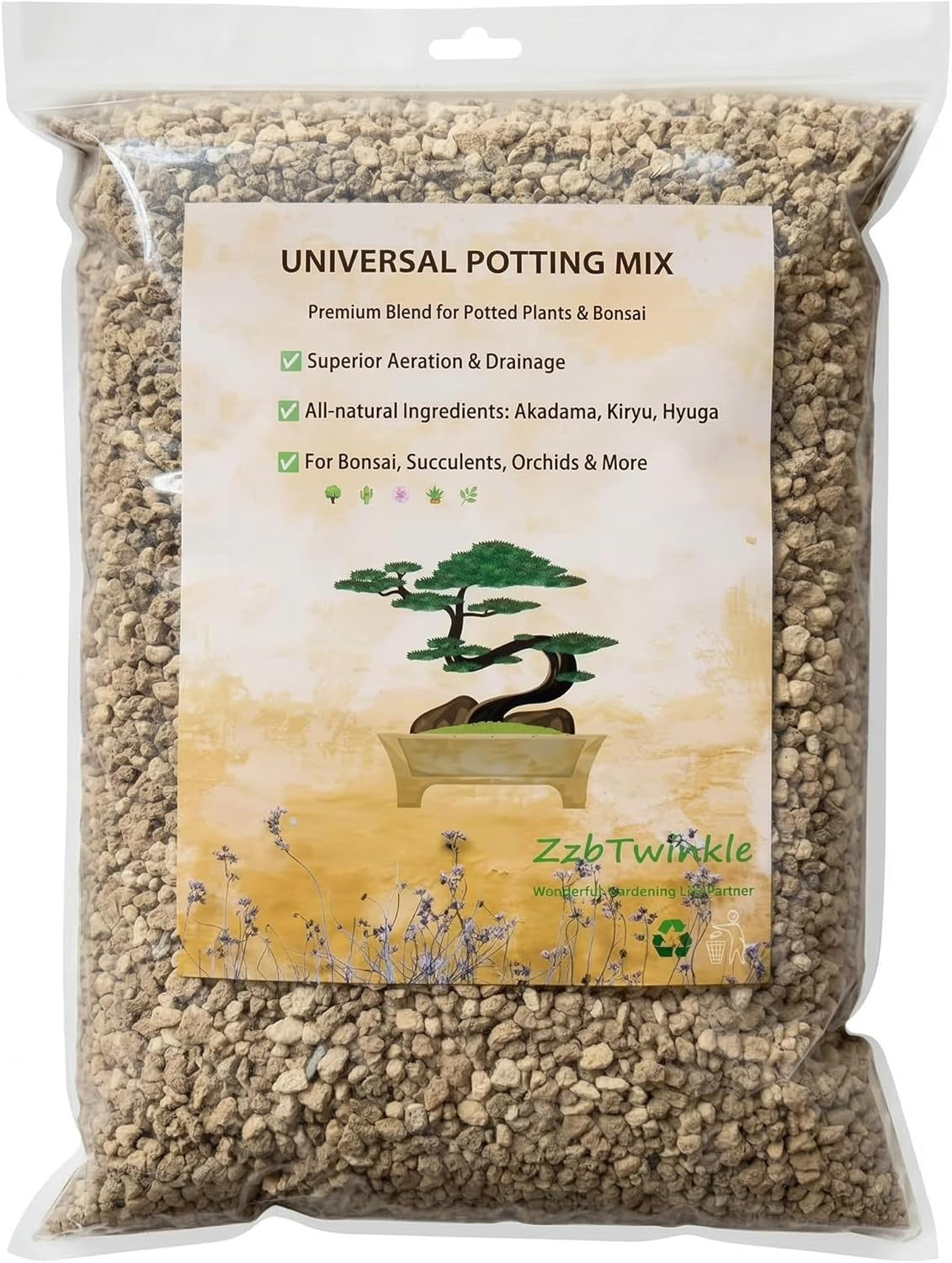Japanese Akadama Kiryu Hyuga Bonsai Soil Mix, Premium All-Purpose Blend Japanese Akadama Kiryu Hyuga Bonsai Soil Mix, Premium All-Purpose Blend