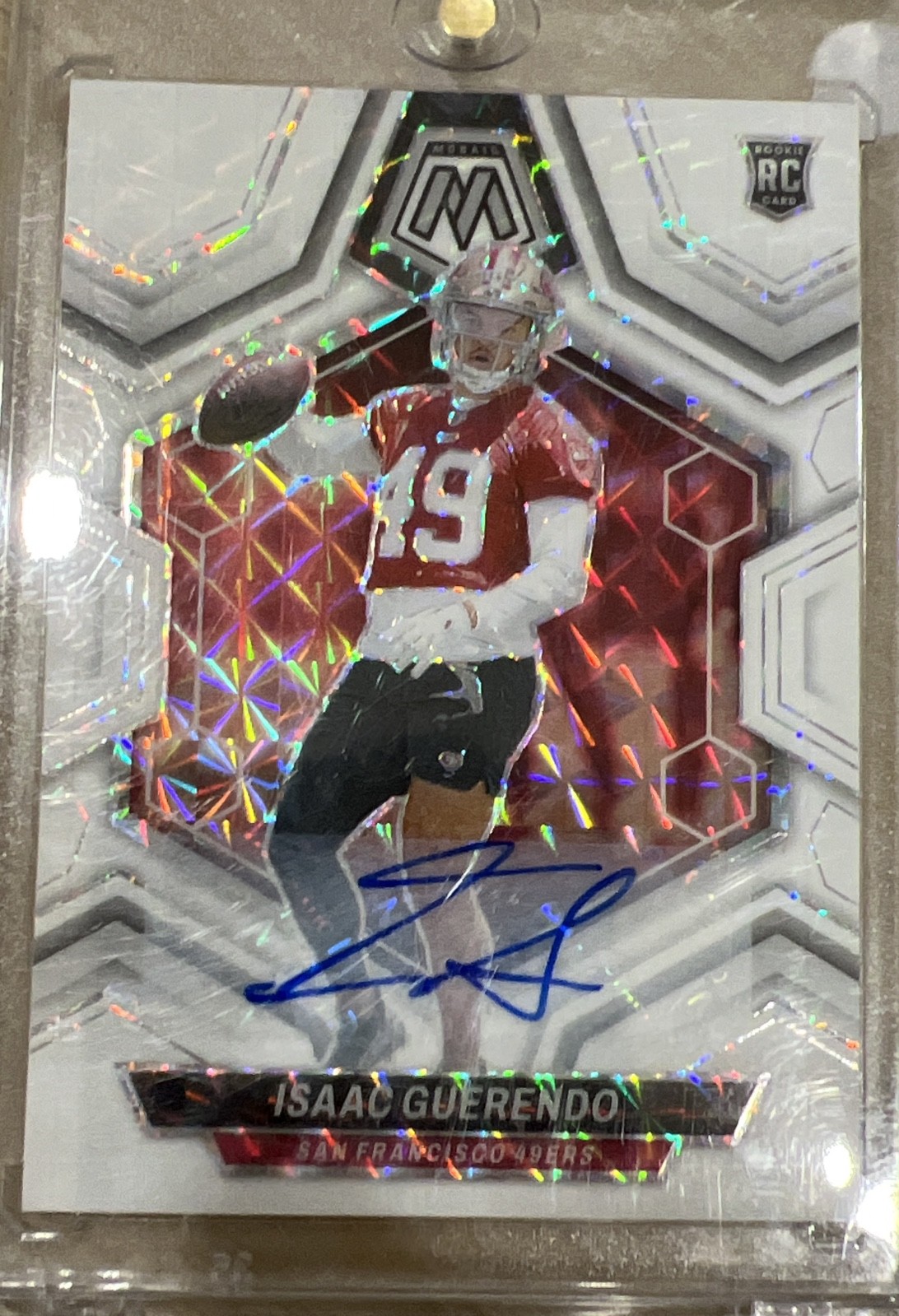 2024 Panini Mosaic - Rookies Isaac Guerendo #388 Mosaic Prizm Autographs 2024 Panini Mosaic - Rookies Isaac Guerendo #388 Mosaic Prizm Autographs