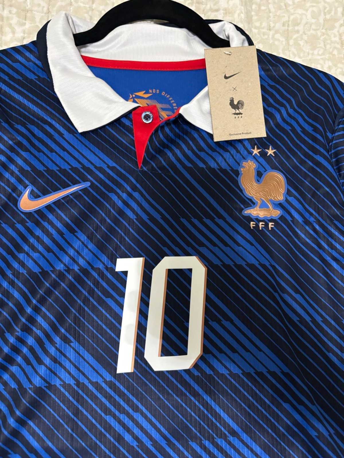 Nike France National Team Soccer Jersey Mbappe #10 Blue FIFA World Cup 2026 Nike France National Team Soccer Jersey Mbappe #10 Blue FIFA World Cup 2026