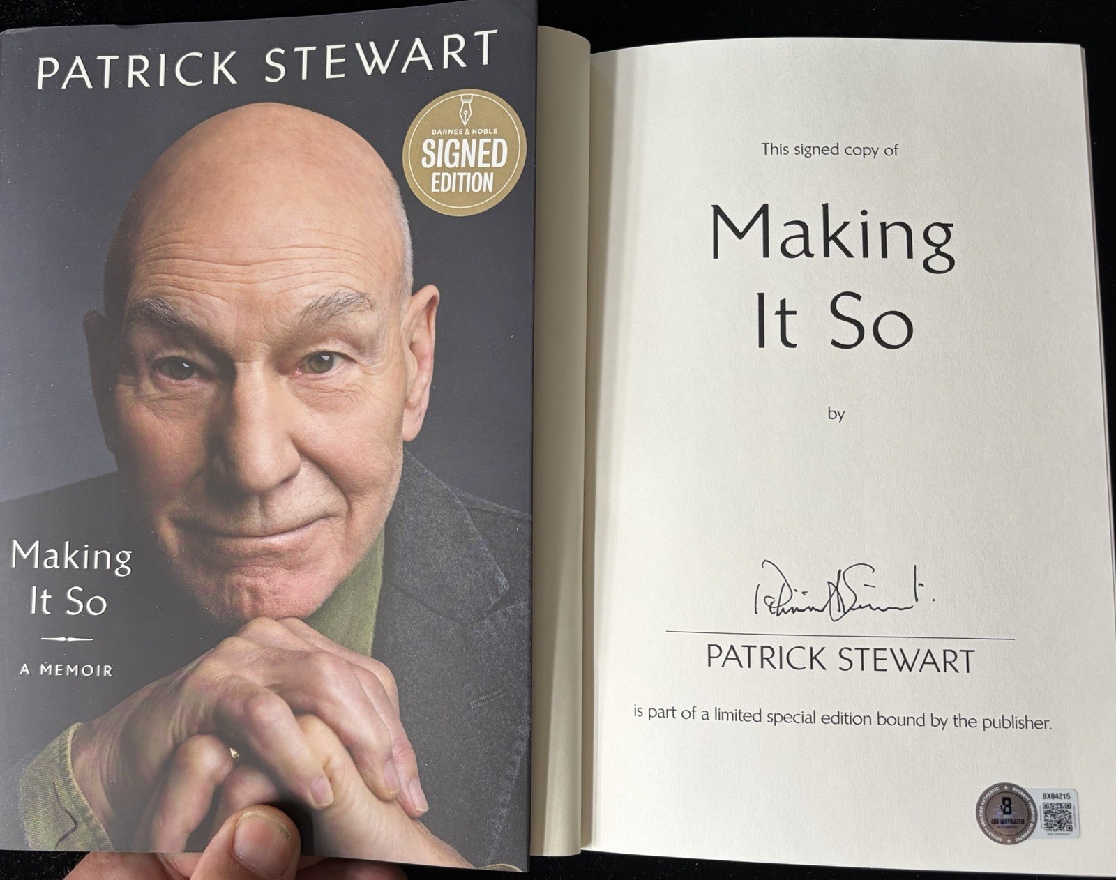 SIR PATRICK STEWART SIGNED MAKING IT SO HC BOOK BAS COA AUTOGRAPH BECKETT SIR PATRICK STEWART SIGNED MAKING IT SO HC BOOK BAS COA AUTOGRAPH BECKETT