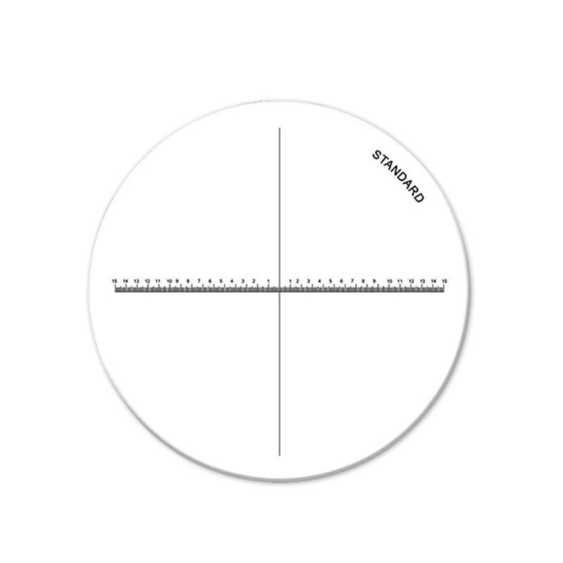 Black Copy Reticle Scale Used for PEAK 1983/2028 Scale Loupe 10X Magnifiers Black Copy Reticle Scale Used for PEAK 1983/2028 Scale Loupe 10X Magnifiers