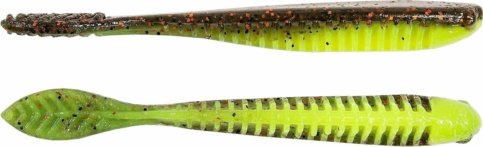 Z-Man Trick Shotz Drop Shot Bait 3.5 in Coppertreuse 6 Pack TS35-109PK6