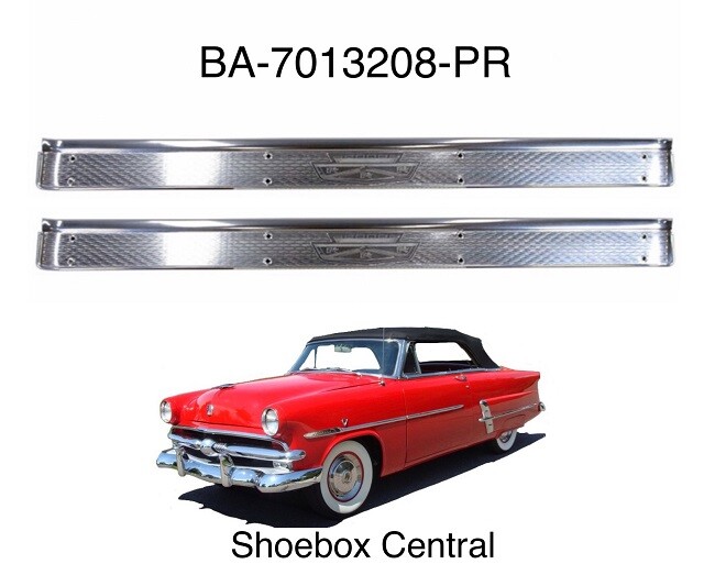 1952 1953 1954 Ford Two Door Scuff Sill Plates Pair New 1952 1953 1954 Ford Two Door Scuff Sill Plates Pair New