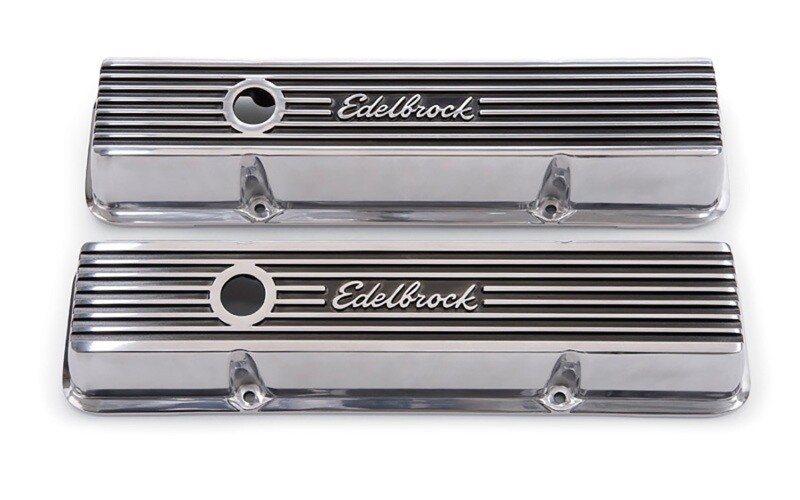 Edelbrock Valve Cover Elite II Series for  Chevrolet 1959-1986 262-400 CI V8 Low