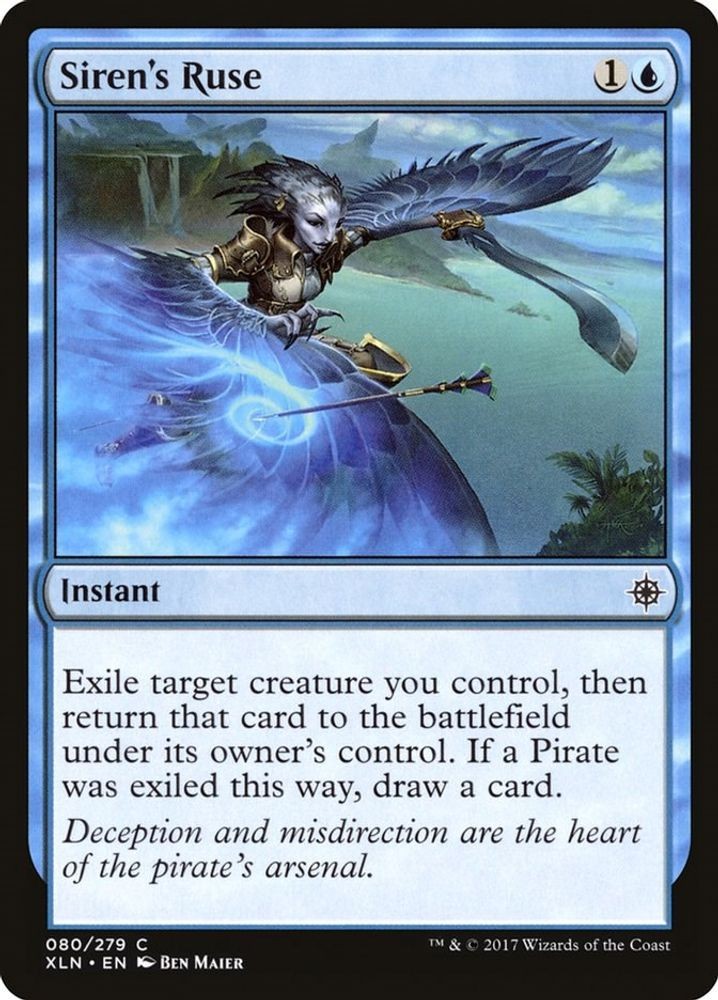 2017 Magic: The Gathering: Ixalan - Sirens Ruse (#80, C, Near Mint) 2017 Magic: The Gathering: Ixalan - Sirens Ruse (#80, C, Near Mint)