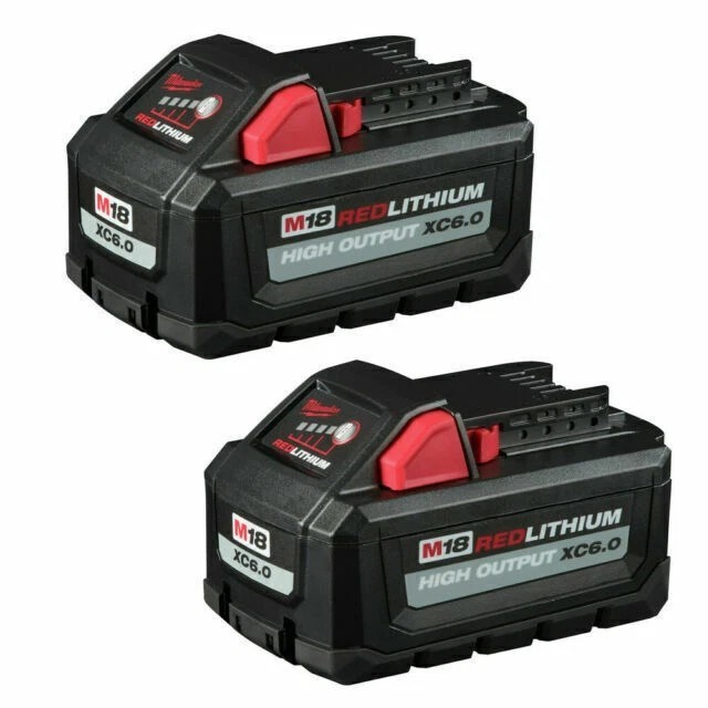 2 Pack New 18V 48-11-1865 6.0 AH Batteries M18 High output Battery US