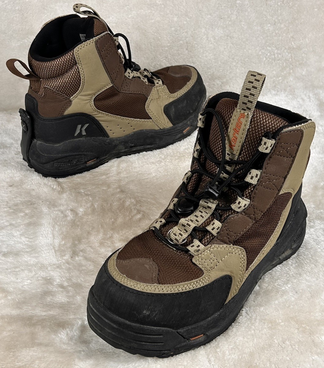 Korkers Redside FB3310 Wading Boots Size 7 Rubber and Felt Soles Fly Fishing Korkers Redside FB3310 Wading Boots Size 7 Rubber and Felt Soles Fly Fishing